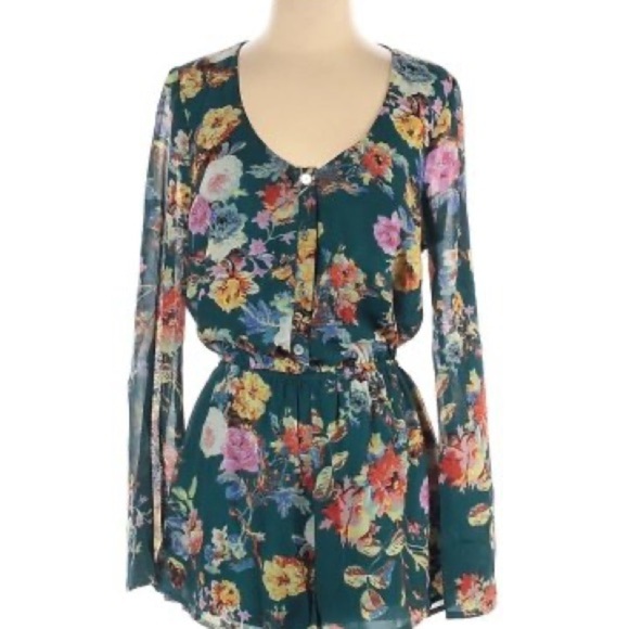 FINAL PRICE Show Me Your Mumu Floral Romper - Picture 1 of 8